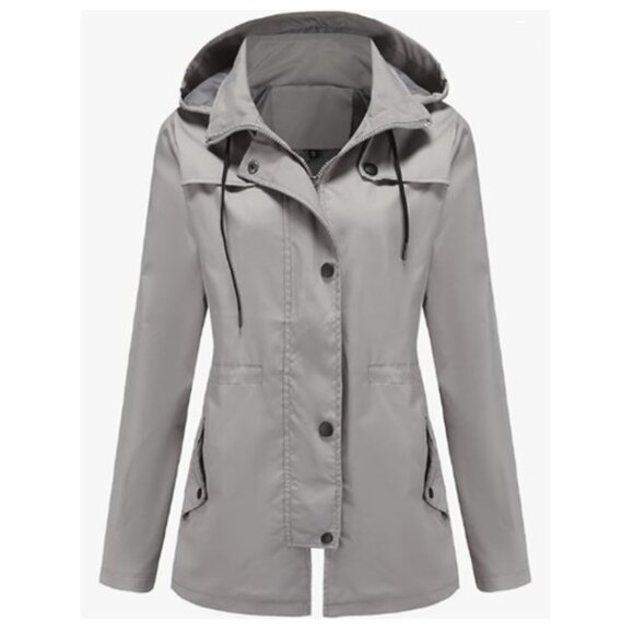 DOSLAVIDA Jackets & Blazers - DOSLAVIDA Women's Lightweight, Waterproof Hooded Rain Jacket - NWT